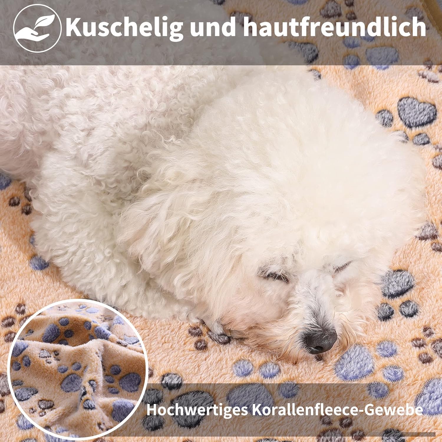 Weiche, flauschige, hochwertige Haustierdecke