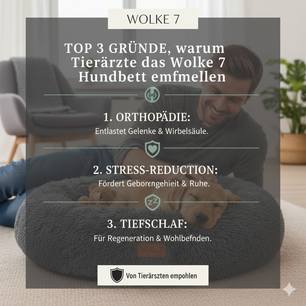 pfotenpremium™Das gemütliche Haustierbett Fluffy Wolke 7 Plus