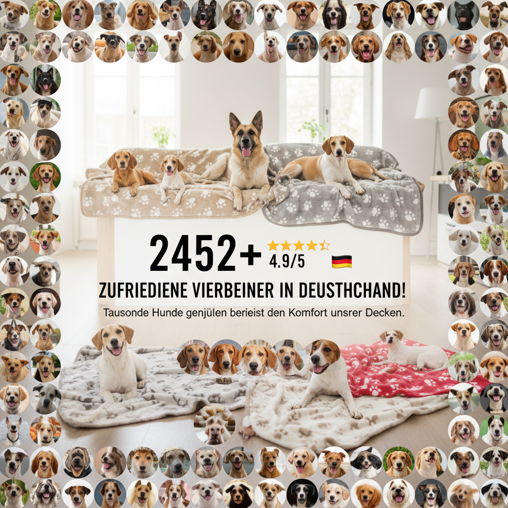 Weiche, flauschige, hochwertige Haustierdecke